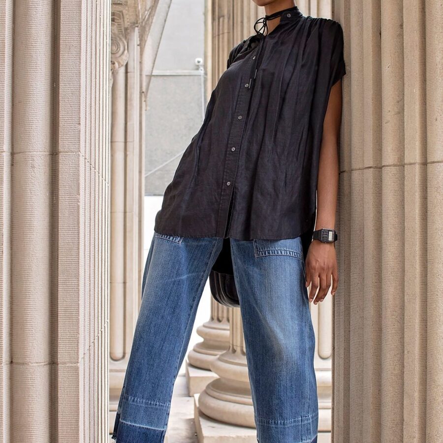 Barrel leg jeans